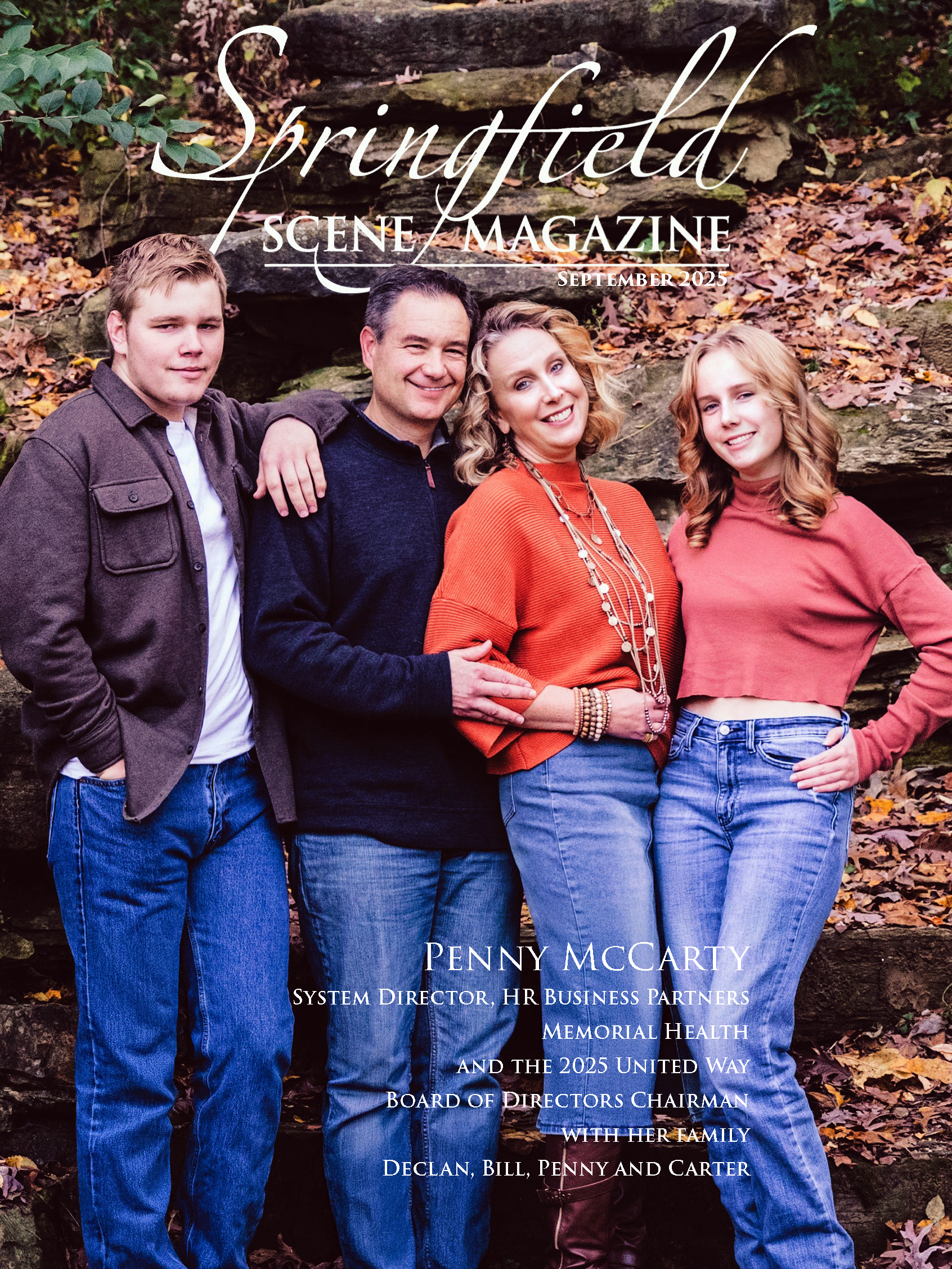 Springfield Scene September 2025 Cover featuring Penny McCarty